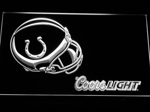 Indianapolis Colts Coors Light LED Neon Sign Electrical - White - TheLedHeroes