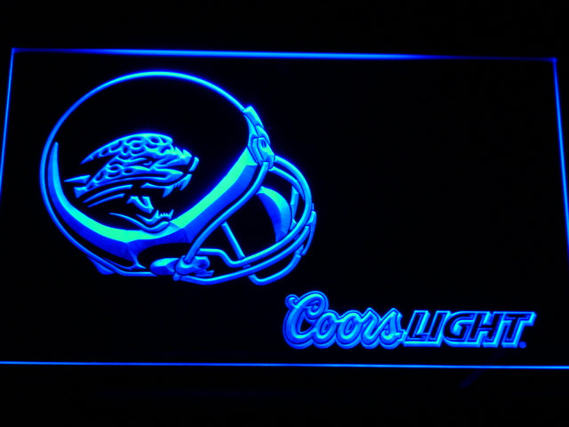 Jacksonville Jaguars Coors Light LED Sign - Blue - TheLedHeroes