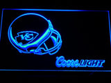 Kansas City Chiefs Coors Light LED Neon Sign USB - Blue - TheLedHeroes