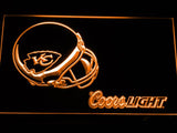Kansas City Chiefs Coors Light LED Neon Sign USB - Orange - TheLedHeroes