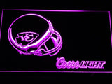Kansas City Chiefs Coors Light LED Neon Sign USB - Purple - TheLedHeroes