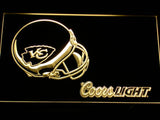 Kansas City Chiefs Coors Light LED Neon Sign Electrical - Yellow - TheLedHeroes