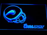 Minnesota Vikings Coors Light LED Neon Sign USB - Blue - TheLedHeroes