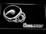 Minnesota Vikings Coors Light LED Neon Sign USB - White - TheLedHeroes