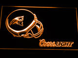 New England Patriots Coors Light LED Sign - Orange - TheLedHeroes