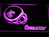 FREE New Orleans Saints Coors Light LED Sign - Purple - TheLedHeroes