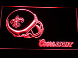 New Orleans Saints Coors Light LED Sign - Red - TheLedHeroes