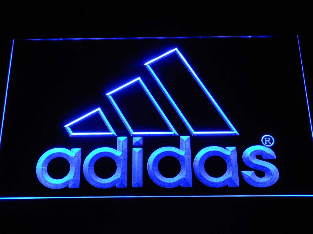 Adidas LED Neon Sign USB - Blue - TheLedHeroes