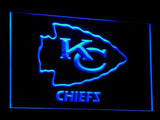 FREE Kansas City Chiefs Helmet LED Sign - Blue - TheLedHeroes