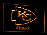 FREE Kansas City Chiefs Helmet LED Sign - Orange - TheLedHeroes