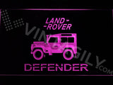Land Rover Defender LED Neon Sign USB - Purple - TheLedHeroes