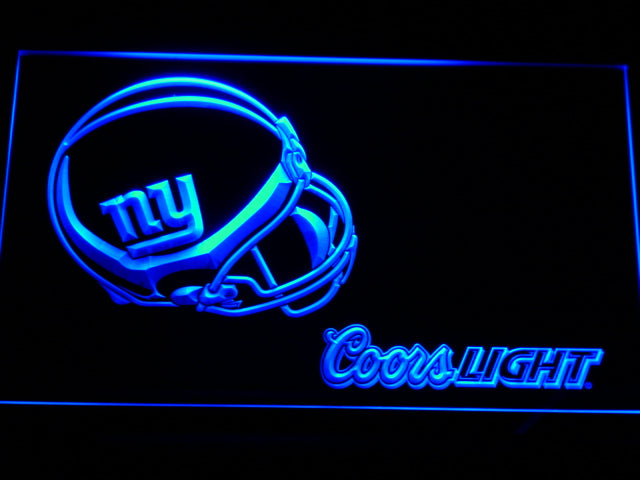 New York Giants Coors Light LED Sign - Blue - TheLedHeroes