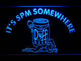 FREE Duff It's 5pm Somewhere (2) LED Sign - Blue - TheLedHeroes