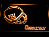 New York Giants Coors Light LED Neon Sign Electrical - Orange - TheLedHeroes