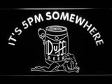 FREE Duff It's 5pm Somewhere (2) LED Sign - White - TheLedHeroes