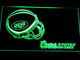 New York Jets Coors Light LED Neon Sign Electrical - Green - TheLedHeroes