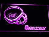 New York Jets Coors Light LED Neon Sign Electrical - Purple - TheLedHeroes