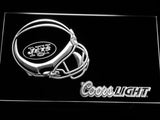 New York Jets Coors Light LED Neon Sign USB - White - TheLedHeroes