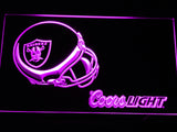 FREE Oakland Raiders Coors Light LED Sign - Purple - TheLedHeroes