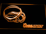 Philadelphia Eagles Coors Light LED Sign - Orange - TheLedHeroes