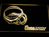 Philadelphia Eagles Coors Light LED Sign - Yellow - TheLedHeroes