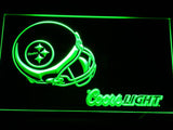 Pittsburgh Steelers Coors Light LED Neon Sign Electrical - Green - TheLedHeroes