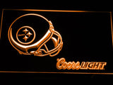 Pittsburgh Steelers Coors Light LED Neon Sign Electrical - Orange - TheLedHeroes