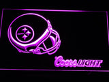 Pittsburgh Steelers Coors Light LED Neon Sign Electrical - Purple - TheLedHeroes