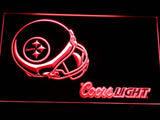Pittsburgh Steelers Coors Light LED Neon Sign Electrical - Red - TheLedHeroes