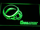 San Diego Chargers Coors Light LED Neon Sign Electrical - Green - TheLedHeroes
