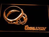 San Diego Chargers Coors Light LED Neon Sign Electrical - Orange - TheLedHeroes