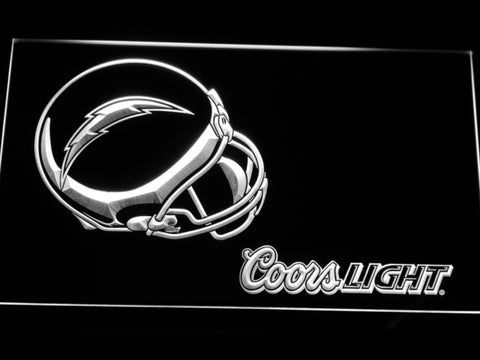 FREE San Diego Chargers Coors Light LED Sign - White - TheLedHeroes