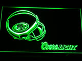 San Francisco 49ers Coors Light LED Neon Sign Electrical - Green - TheLedHeroes