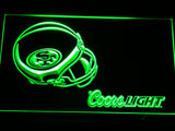FREE San Francisco 49ers Coors Light LED Sign - Green - TheLedHeroes