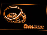 San Francisco 49ers Coors Light LED Neon Sign Electrical - Orange - TheLedHeroes
