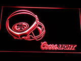 San Francisco 49ers Coors Light LED Neon Sign Electrical - Red - TheLedHeroes