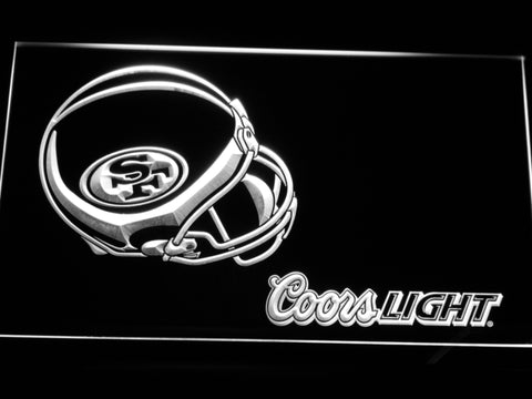 FREE San Francisco 49ers Coors Light LED Sign - White - TheLedHeroes