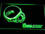 Seattle Seahawks Coors Light LED Neon Sign USB - Green - TheLedHeroes