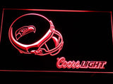 Seattle Seahawks Coors Light LED Neon Sign USB - Red - TheLedHeroes