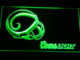 Saint Louis Rams Coors Light LED Sign - Green - TheLedHeroes