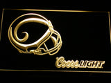 FREE Saint Louis Rams Coors Light LED Sign - Yellow - TheLedHeroes