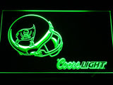 Tampa Bay Buccaneers Coors Light LED Neon Sign USB - Green - TheLedHeroes