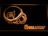 Tampa Bay Buccaneers Coors Light LED Neon Sign USB - Orange - TheLedHeroes