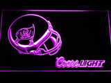 Tampa Bay Buccaneers Coors Light LED Neon Sign Electrical - Purple - TheLedHeroes