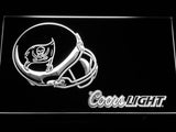 Tampa Bay Buccaneers Coors Light LED Neon Sign USB - White - TheLedHeroes