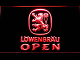 Lowenbrau Open LED Neon Sign USB - Red - TheLedHeroes
