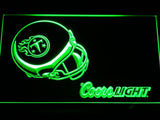 Tennessee Titans Coors Light LED Neon Sign USB - Green - TheLedHeroes