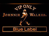 Johnnie Walker Blue Label VIP Only LED Neon Sign USB - Orange - TheLedHeroes
