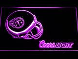 Tennessee Titans Coors Light LED Neon Sign Electrical - Purple - TheLedHeroes