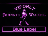 Johnnie Walker Blue Label VIP Only LED Neon Sign USB - Purple - TheLedHeroes